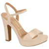 Sandalia Beige Charol Plataforma